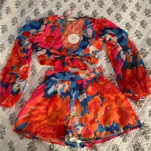 Luxe Multicolor Floral Dress